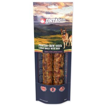ONTARIO PROTEIN ZUVACI PAMLSOK VELKA ROLKA S HOVADZIM 2 KS 25,4 CM