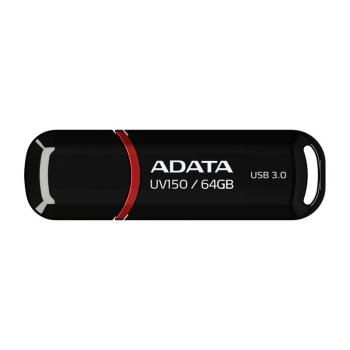 ADATA DASHDRIVE SERIES UV150 64 GB USB 3.0 FLASHDISK, SLIM, CIERNY
