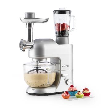 KLARSTEIN LUCIA ARGENTEA 2G KUCHYNSKY ROBOT, MIXER, MLYNCEK NA MASO, 1200W, BPA-FREE, 10031675