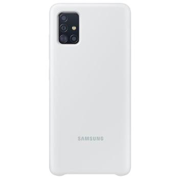 SAMSUNG EF-PA515TW PRE GALAXY A51 SILIKONOVE PUZDRO, BIELE
