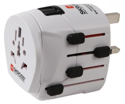 SKROSS PA40 CESTOVNY ADAPTER SKROSS PRO WORLD, 6,3A MAX., UZEMNENY, VR.AD