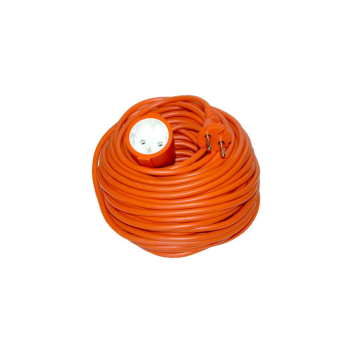SOLIGHT PS27 PREDLZOVACI KABEL- SPOJKA, 1 ZASUVKA, ORANZOVA, PLOCHA, 20 M
