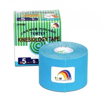 TEMTEX KINESIO TAPE CLASSIC, MODRA TEJPOVACIA PASKA 5CM X 5M