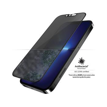 PANZERGLASS - PRE IPHONE APPLE IPHONE 13 PRO MAX, TVRDENE SKLO CASE FRIENDLY PRIVACY AB CIERNA