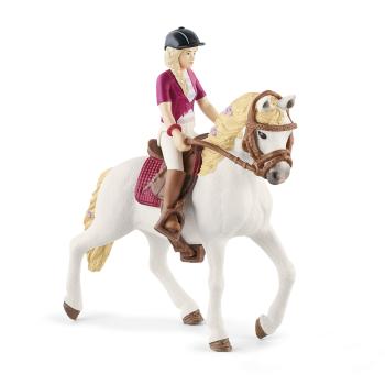 SCHLEICH BLONDINA SOFIA S POHYBLIVYMI KLBMI NA KONI /42540/