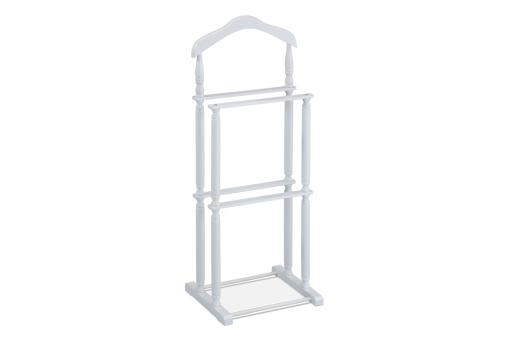 AUTRONIC 20652-04 WT Nemý sluha, výška 108 cm, masív kaučukovník, biely matný lak, nosnosť 7 kg