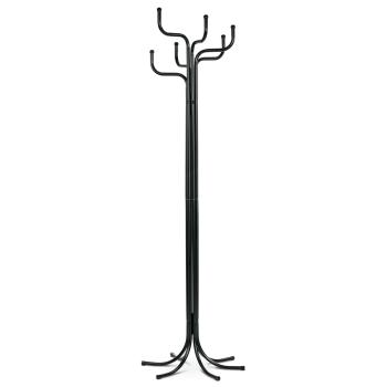 AUTRONIC 83707-06 BK Vešiak stojanový, kovová konštrukcia, čierny matný lak, výška 188 cm, nosnosť 1
