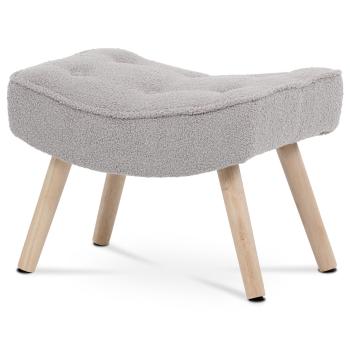 AUTRONIC AK-309P GREY2 Podnožka, potah šedá látka, nohy masiv kaučukovník