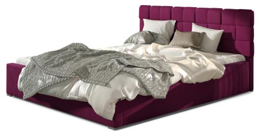 ELTAP GRAND 180X200 DREVENY KARKAS, MAT VELVET 68, DARK PURPLE, 26396