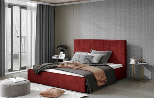 ELTAP AUDREY 180X200 STELAZ Z KOVU, DORA 63, RED, 21899