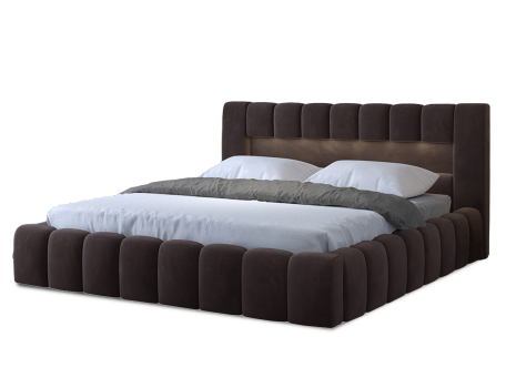 ELTAP POSTEL LAMICA 180X200 + KOVOVY STOJAN/PODSTAVEC/KONTAJNER, MONOLITH 29, DARK BROWN, 27024