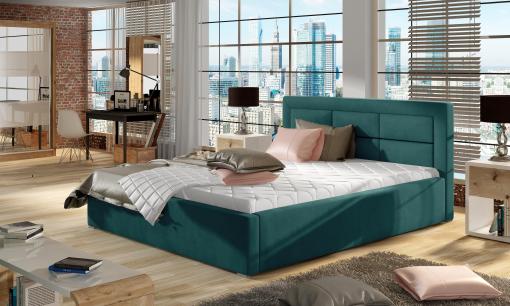 ELTAP ROSANO 200X200 + DREVENY KARKAS, MAT VELVET 75, BLUE, 30123