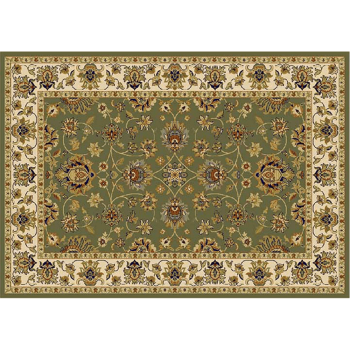 KONDELA Koberec, zelená/mix farieb/vzor, 100x150, KENDRA TYP 2