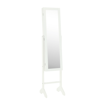 KONDELA Zrkadlo, biela, MIROR  NEW