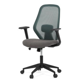 AUTRONIC KA-V3149 GRN Židle kancelářská, látka zelená, houpací mechanismus, kolečka pro tvrdé povrch