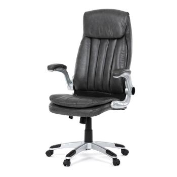AUTRONIC KA-F1218 GREY Křeslo kancelářské, šedá ekokůže, houpací mechanismus