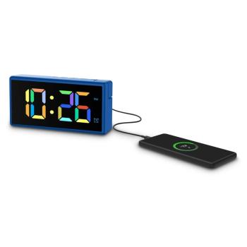 HAMA 222209 IBIZA, DIGITALNY BUDIK, VIACFAREBNY DISPLEJ, USB NAPAJANIE, USB S FUNKCIOU NABIJ., MODRY vystavený kus