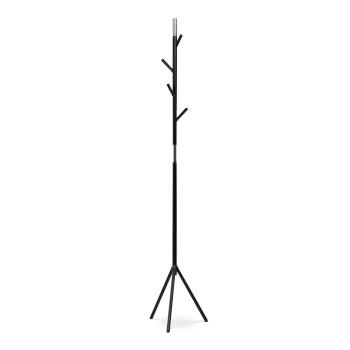 AUTRONIC 80001-01 BK Věšák stojanový, výška 179 cm, kovová konstrukce, černý matný lak, nosnost 6 kg