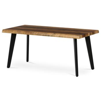 AUTRONIC CT-F4412 OLW Stůl konferenční, 120x60x55 cm, MDF deska, dekor staré dřevo, kov, černý lak