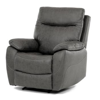 AUTRONIC TV-4092 GREY3 TV a relaxační křeslo s manuálním ovládáním, potah šedá látka v dekoru vintag