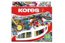 KORES FAREBNE CERUZKY MANDALAS TROJHRANNE 50 KS