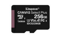 KINGSTON 256GB MICROSDXC CANVAS SELECT PLUS A1 CL10 100MB/S BEZ ADAPTERU, SDCS2/256GBSP