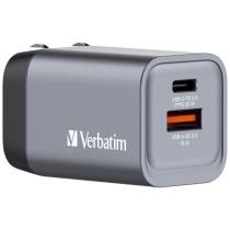 VERBATIM CESTOVNY ADAPTER GNC-35, GAN ZASTRCKA, 1XUSB-C PD 35W, 1XUSB-A QC 3.0