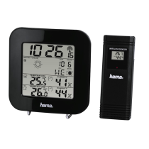 HAMA 186310 EWS-20 METEOSTANICA, CIERNA vystavený kus