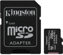 KINGSTON 256GB MICROSDHC CANVAS PLUS MEMORY CARD 100MB/85MBS- UHS-I CLASS 10 GEN 3 SDCS2/256GB