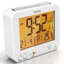 HAMA 186319 RC 550, DIGITALNY BUDIK RIADENY RADIOVYM SIGNALOM, FUNKCIA NOCNEHO SVETLA, BIELY vystavený kus