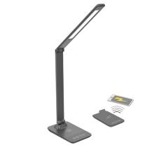 SOLIGHT WO55-G LED STMIEVATELNA LAMPICKA S BEZDROTOVYM NABIJANIM, ZMENA CHROMATICKOSTI, SIVA vystavený kus