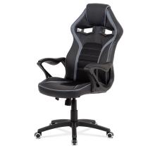 AUTRONIC KA-G406 GREY kancelárske kreslo, látka MESH a koženka, sivá / čierna