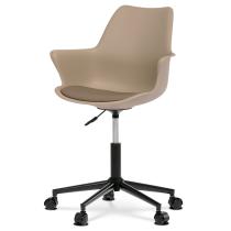 AUTRONIC KA-J772 CAP Židle kancelářská, cappucino plastová skořepina, plastový kříž