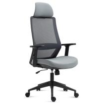 AUTRONIC KA-V324 GREY Kancelářská židle, černý plast, šedá látka, 1D područky, kolečka pro tvrdé pod