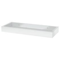 AUTRONIC P-010 WT Polička nástenná so zvýšenými okrajmi, MDF, farba biely mat, balenie fólia