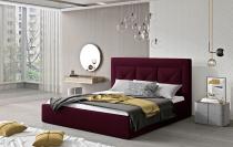 ELTAP CLOE 160X200 STELAZ Z KOVU./PLYNOVY ZDVIHAC/KONT, MAT VELVET 68, DARK PURPLE, 23863