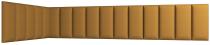ELTAP QUADRATTA 100X220X50, MONOLITH 48, YELLOW, 30337