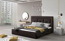 ELTAP CLOE 180X200 STELAZ Z KOVU./PLYNOVY ZDVIHAC/KONT, SOFT 66, DARK BROWN, 23960