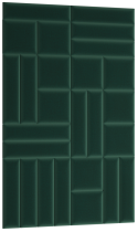 ELTAP QUADRATTA 120X195, MONOLITH 37, DARK GREEN, 62634