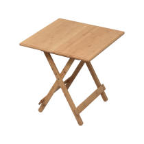 KONDELA Stôl, prírodný bambus, 58x58 cm, DENICE
