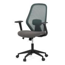 AUTRONIC KA-V3149 GRN Židle kancelářská, látka zelená, houpací mechanismus, kolečka pro tvrdé povrch