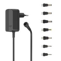HAMA 223612 UNIVERZALNY SIETOVY NAPAJACI ZDROJ 12 V/600 MA, NASTAVITELNY, 7 KONEKTOROV