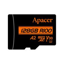 APACER PAMATOVA KARTA V30 A2, 128GB, MICRO SDXC, AP128GMCSX10U8-R, UHS-I U3 (CLASS 10), S ADAPTEROM