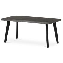 AUTRONIC CT-F4412 GREY Stůl konferenční, 120x60x55 cm, MDF deska, dekor šedý dub, kov, černý lak