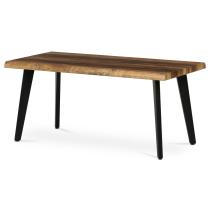 AUTRONIC CT-F4412 OLW Stůl konferenční, 120x60x55 cm, MDF deska, dekor staré dřevo, kov, černý lak
