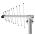 EMOS J0806 ANTENA UNIVERZALNA VILLAGE FISH–V700, DVB-T2, DAB, FILTER LTE/4G/5G