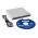 LG EXTERNA DVD-RW GP57ES40 EXT SILVER SLIM