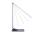 SOLIGHT WO60-G LED STOLNA LAMPICKA STMIEVATELNA, 10W, INDUKCNE NABIJANIE, HLINIK, SIVA