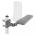 EMOS J0804 ANTENA UNIVERZALNA VILLAGE FLIPP–V200, DVB-T2, DAB, FILTER LTE/4G/5G