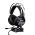 MARVO PODSVIETENY STOJAN NA SLUCHADLA HZ-04, 4X USB 3.0 HUB, CIERNY